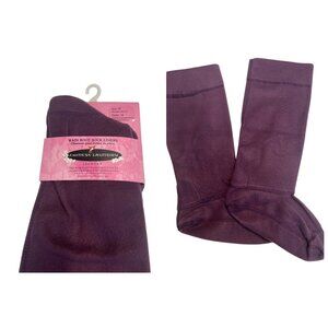 Chinese Laundry Rain Boot Sock Liner, Size M (fits shoes 5-7) Aubergine color